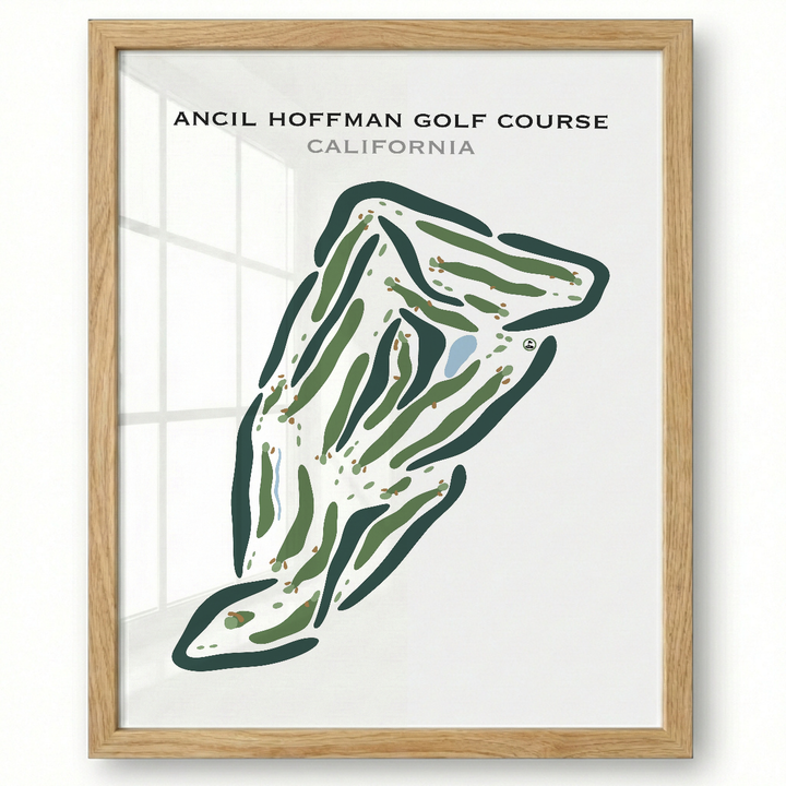 Ancil Hoffman Golf Course, California - Printed Golf Courses