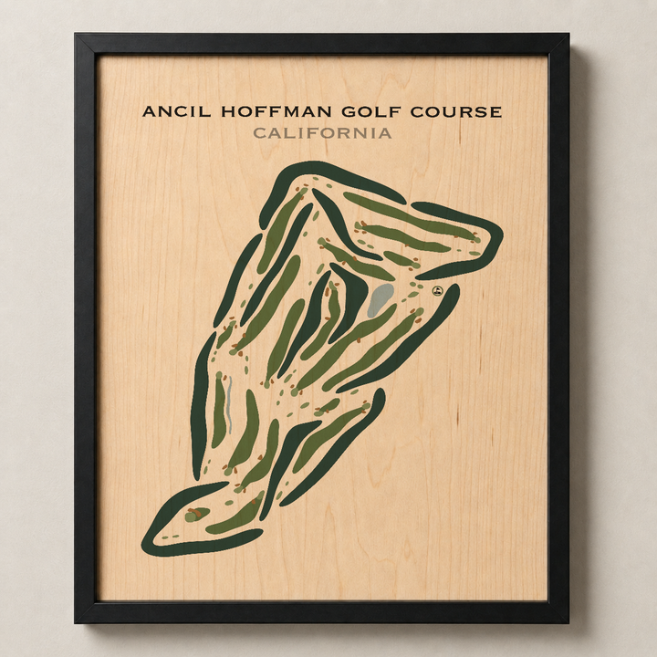 Ancil Hoffman Golf Course, California - Printed Golf Courses