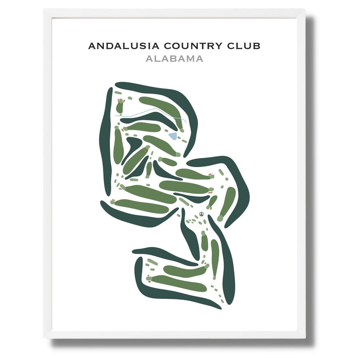 Andalusia Country Club, Alabama - Printed Golf Courses