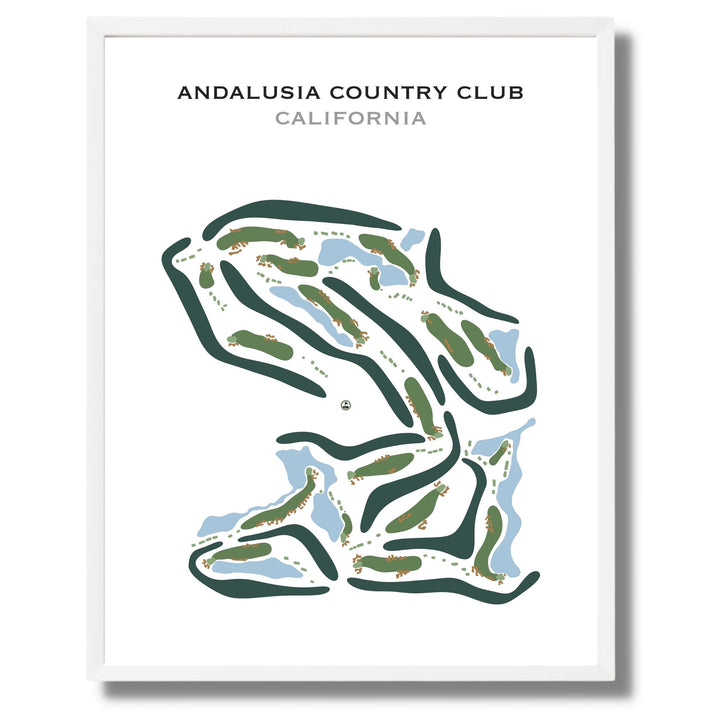 Andalusia Country Club, California - Printed Golf Courses