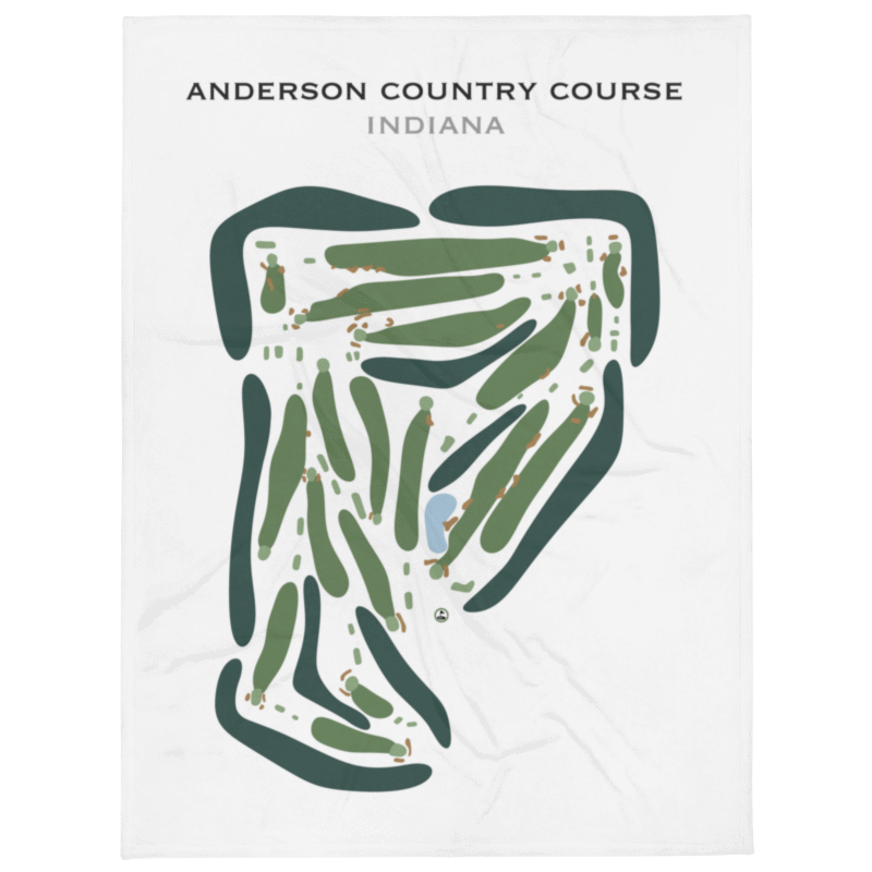 Anderson Country Club - Golf Course, Indiana - Printed Golf Courses