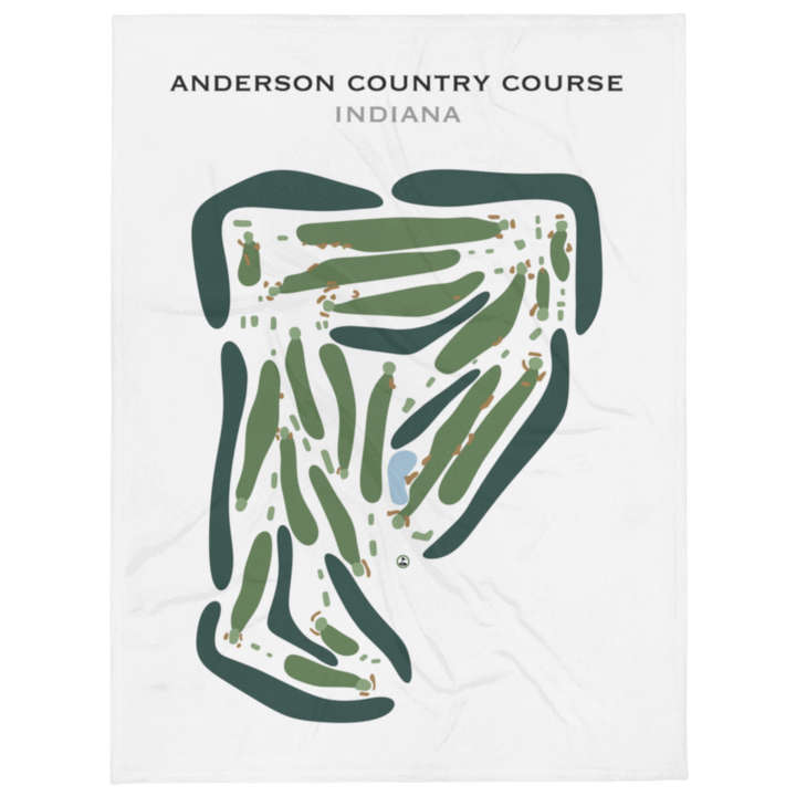 Anderson Country Club - Golf Course, Indiana - Printed Golf Courses