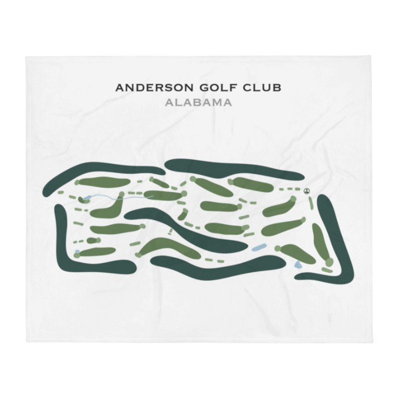 Anderson Golf Club, Alabama - Printed Golf Course