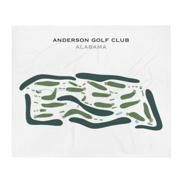 Anderson Golf Club, Alabama - Printed Golf Course