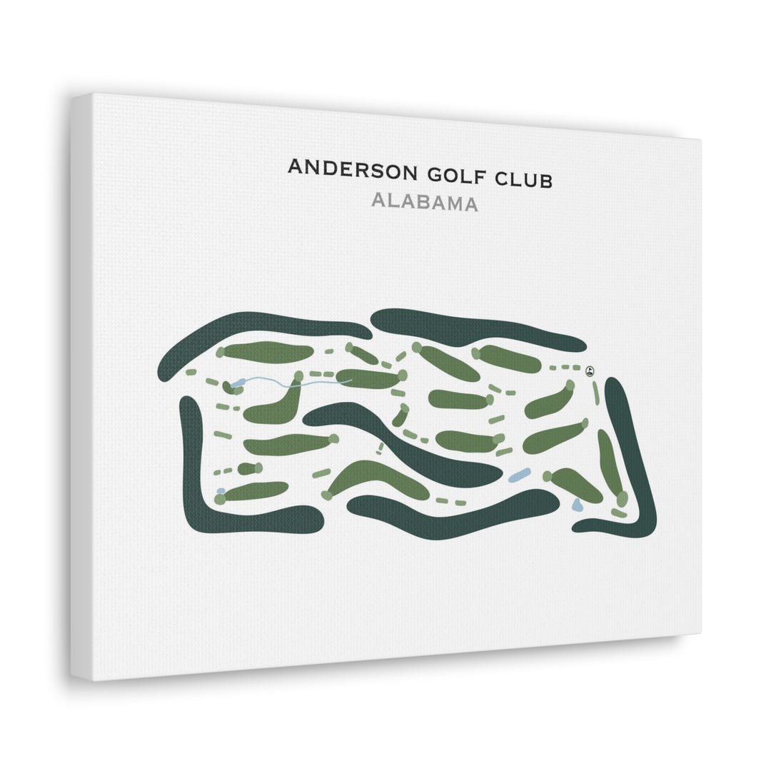 Anderson Golf Club, Alabama - Printed Golf Course