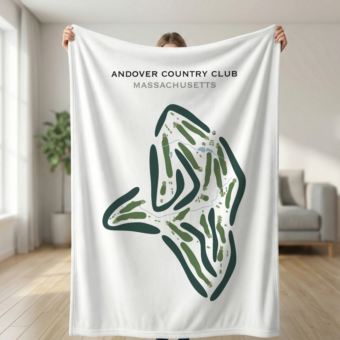 Andover Country Club, Massachusetts - Printed Golf Courses