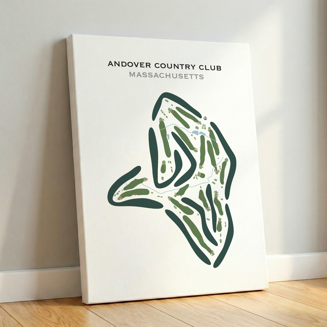 Andover Country Club, Massachusetts - Printed Golf Courses
