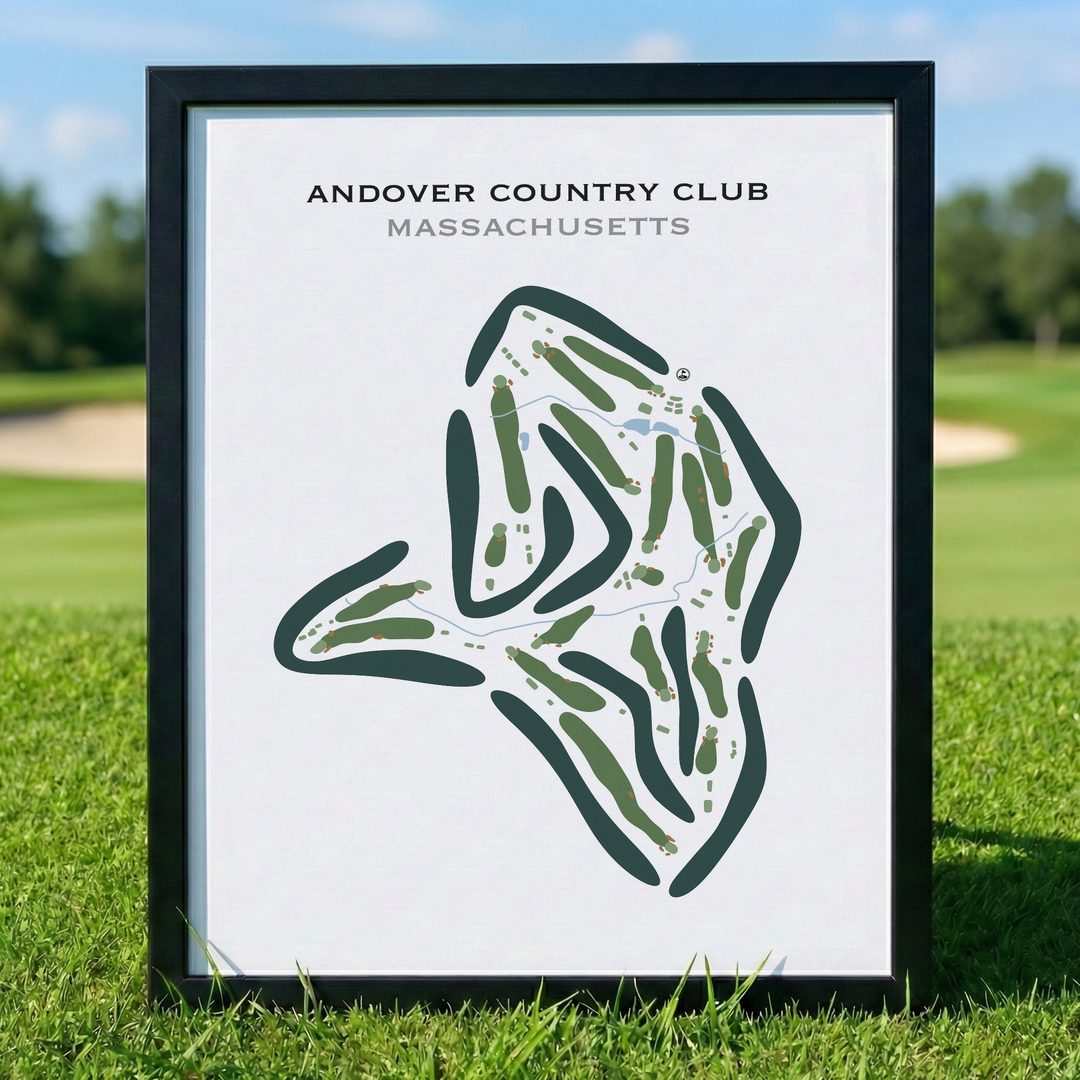 Andover Country Club, Massachusetts - Printed Golf Courses