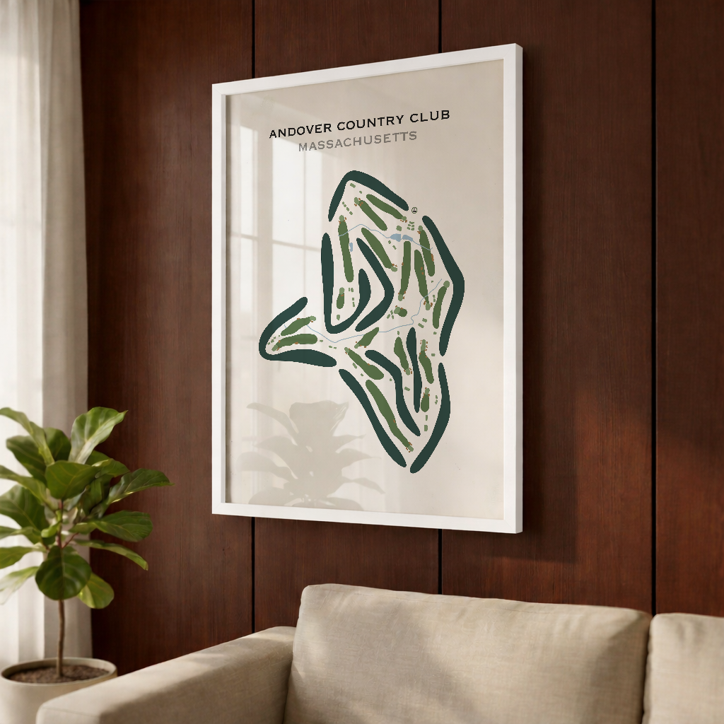 Andover Country Club, Massachusetts - Printed Golf Courses