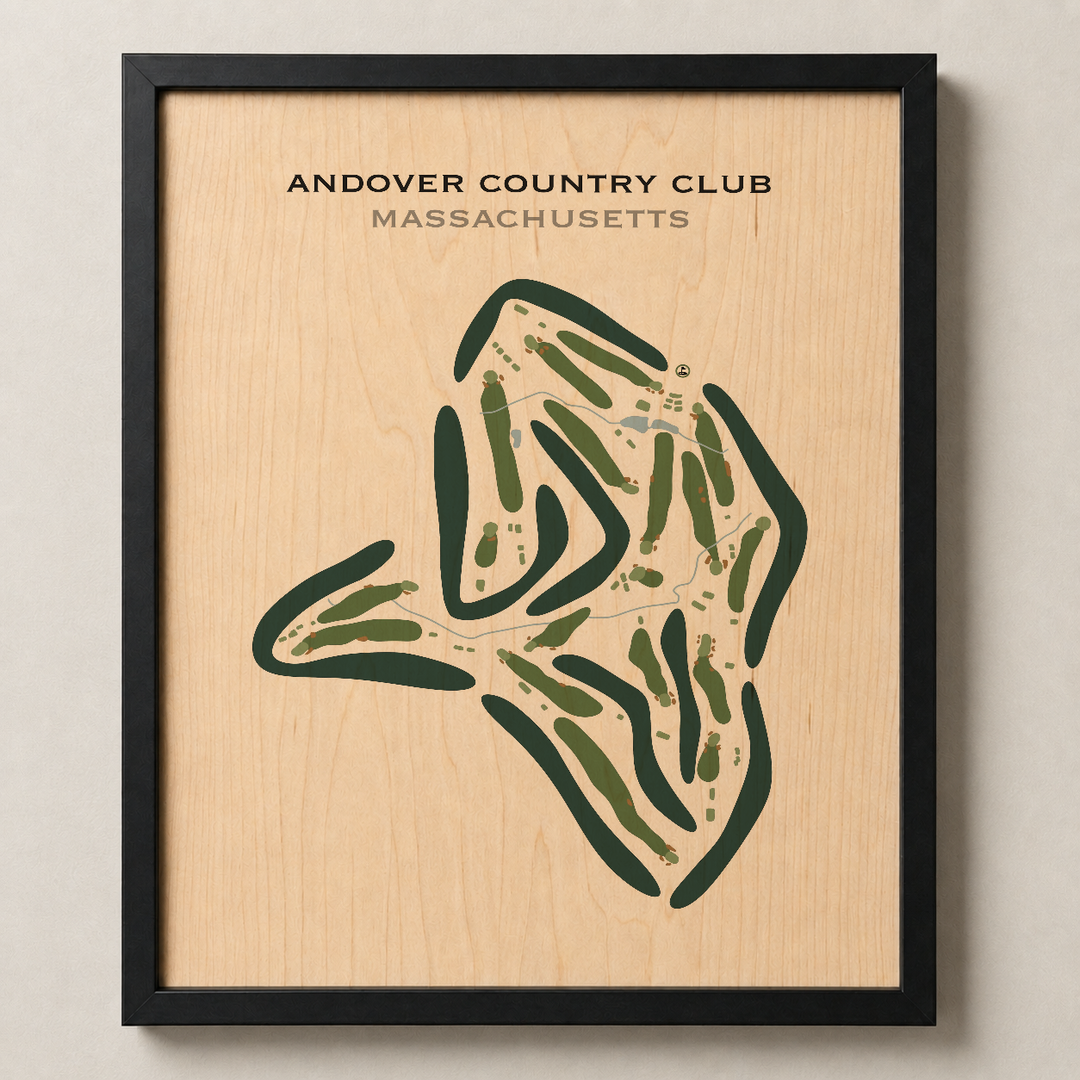 Andover Country Club, Massachusetts - Printed Golf Courses