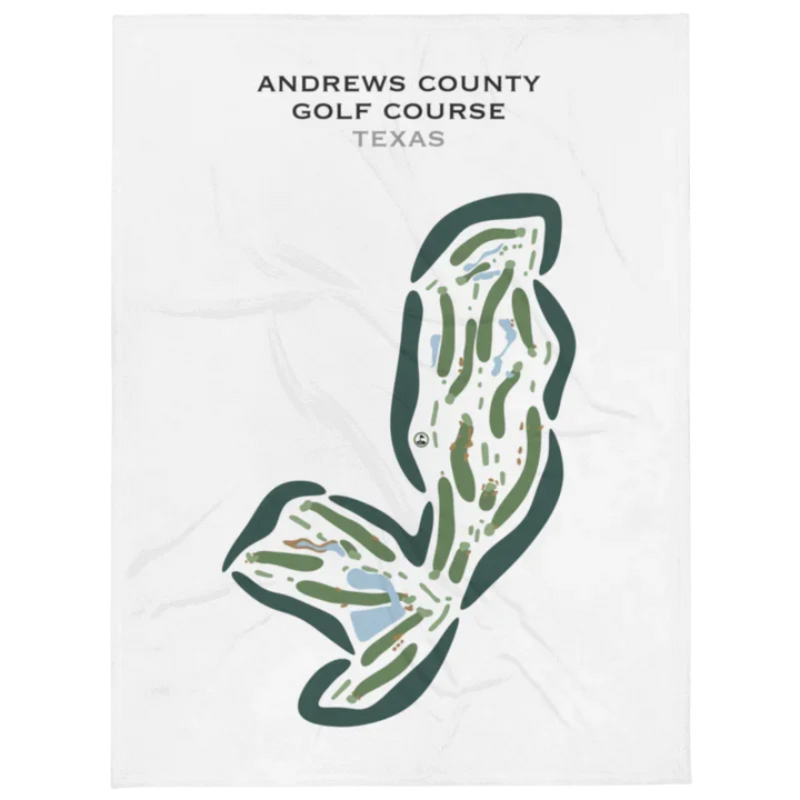 Andrews County Golf Course, Texas - Printed Golf Courses