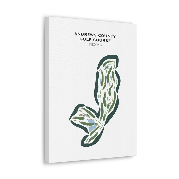 Andrews County Golf Course, Texas - Printed Golf Courses