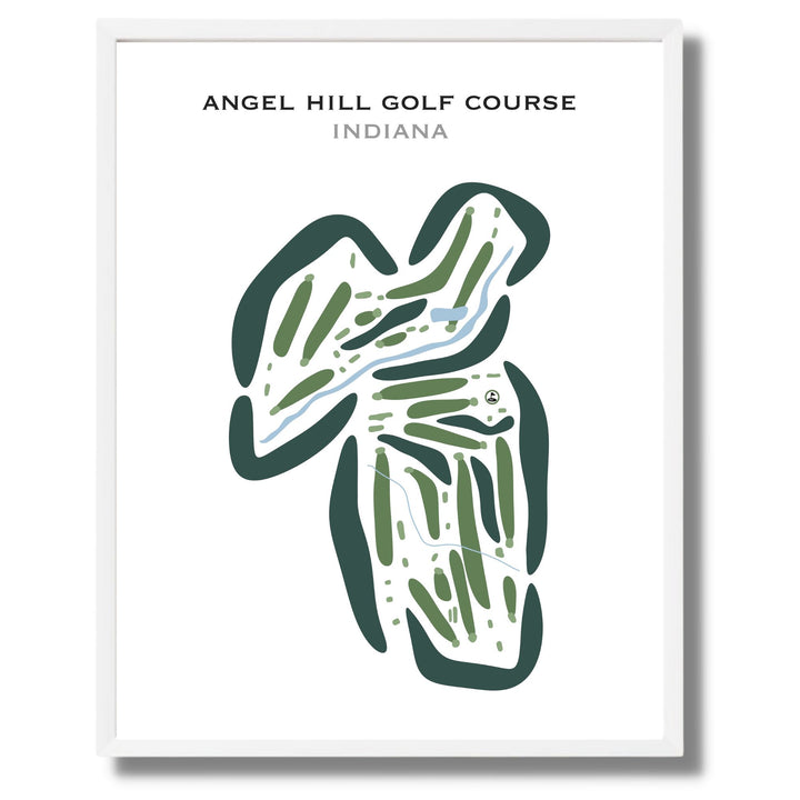 Angel Hill Golf Course, Indiana - Printed Golf Courses
