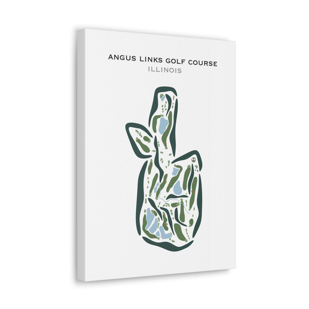 Angus Links Golf Course, Illinois - Printed Golf Courses