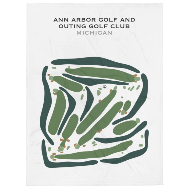 Ann Arbor Golf & Outing Club, Michigan - Printed Golf Courses