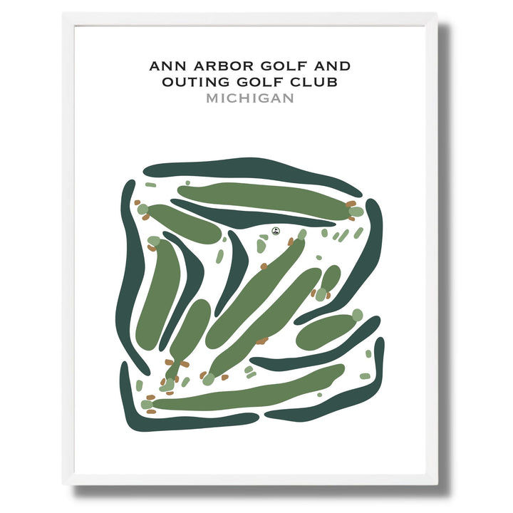 Ann Arbor Golf & Outing Club, Michigan - Printed Golf Courses