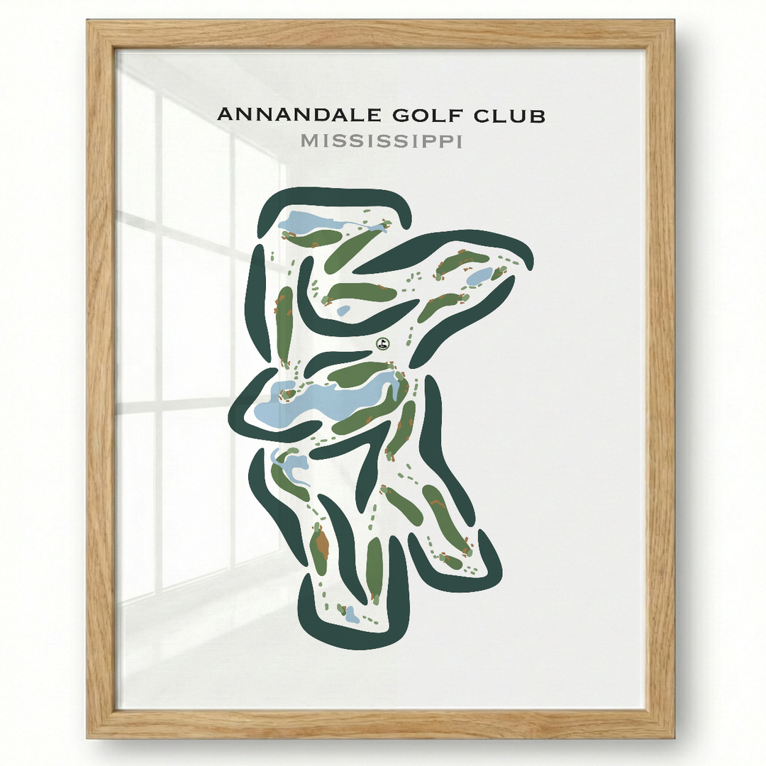 Annandale Golf Club, Mississippi - Printed Golf Courses