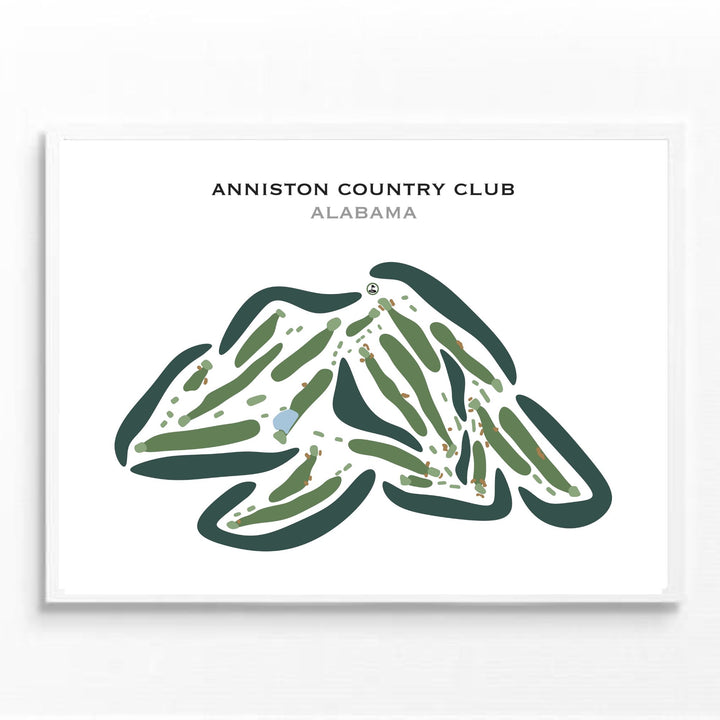 Anniston Country Club, Alabama - Printed Golf Courses