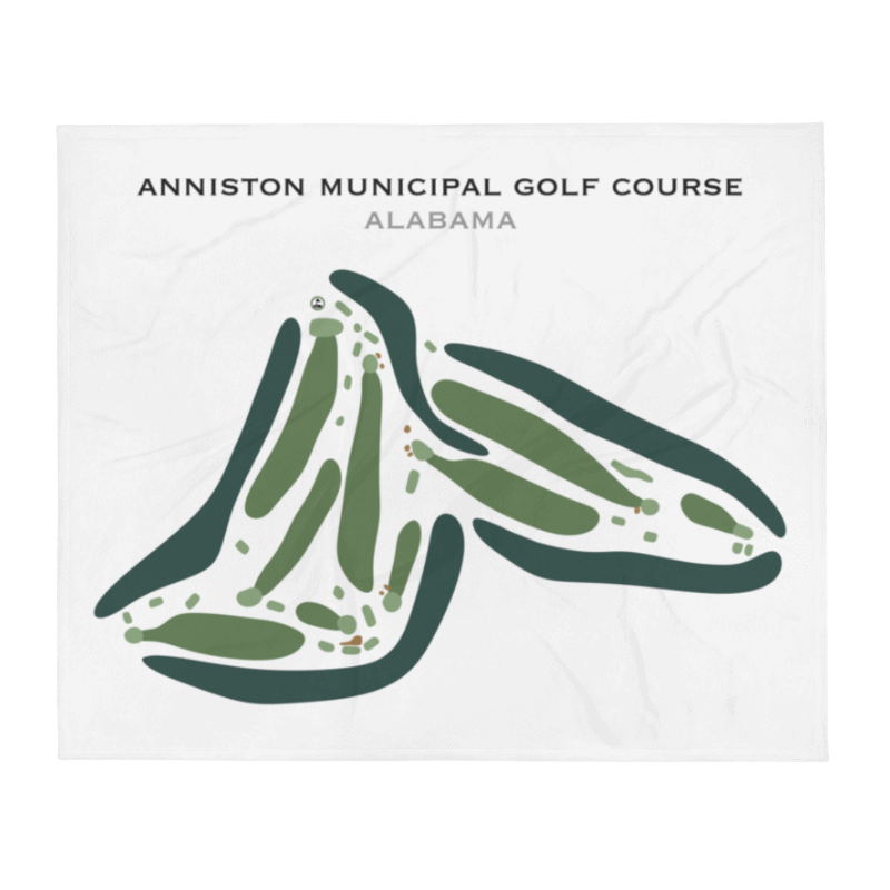 Anniston Municipal Golf Course, Alabama - Printed Golf Course