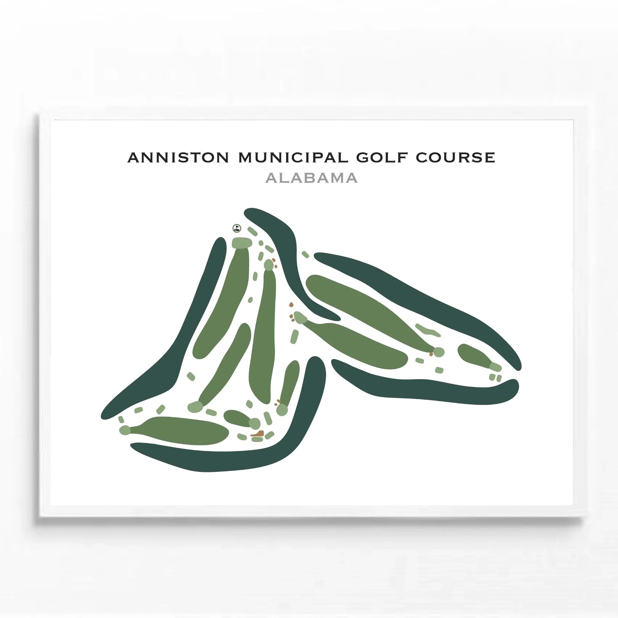 Buy the best printed golf course Anniston Municipal Golf Course