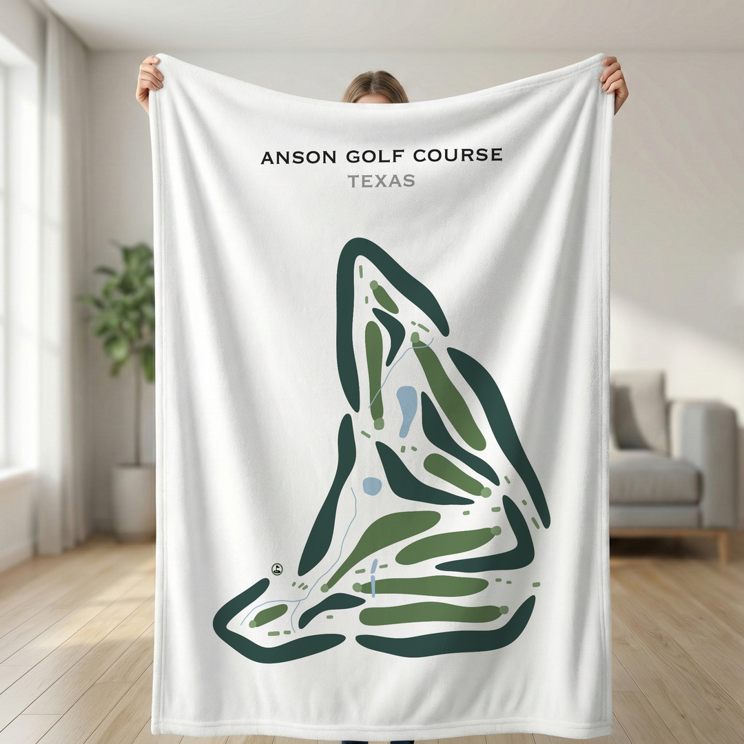 Anson Golf Course, Texas - Printed Golf Courses