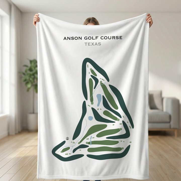 Anson Golf Course, Texas - Printed Golf Courses