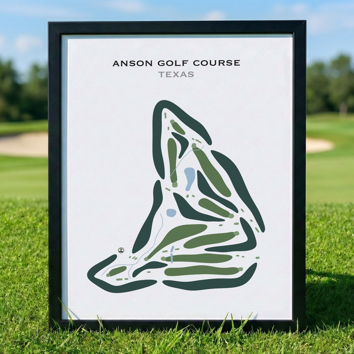 Anson Golf Course, Texas - Printed Golf Courses
