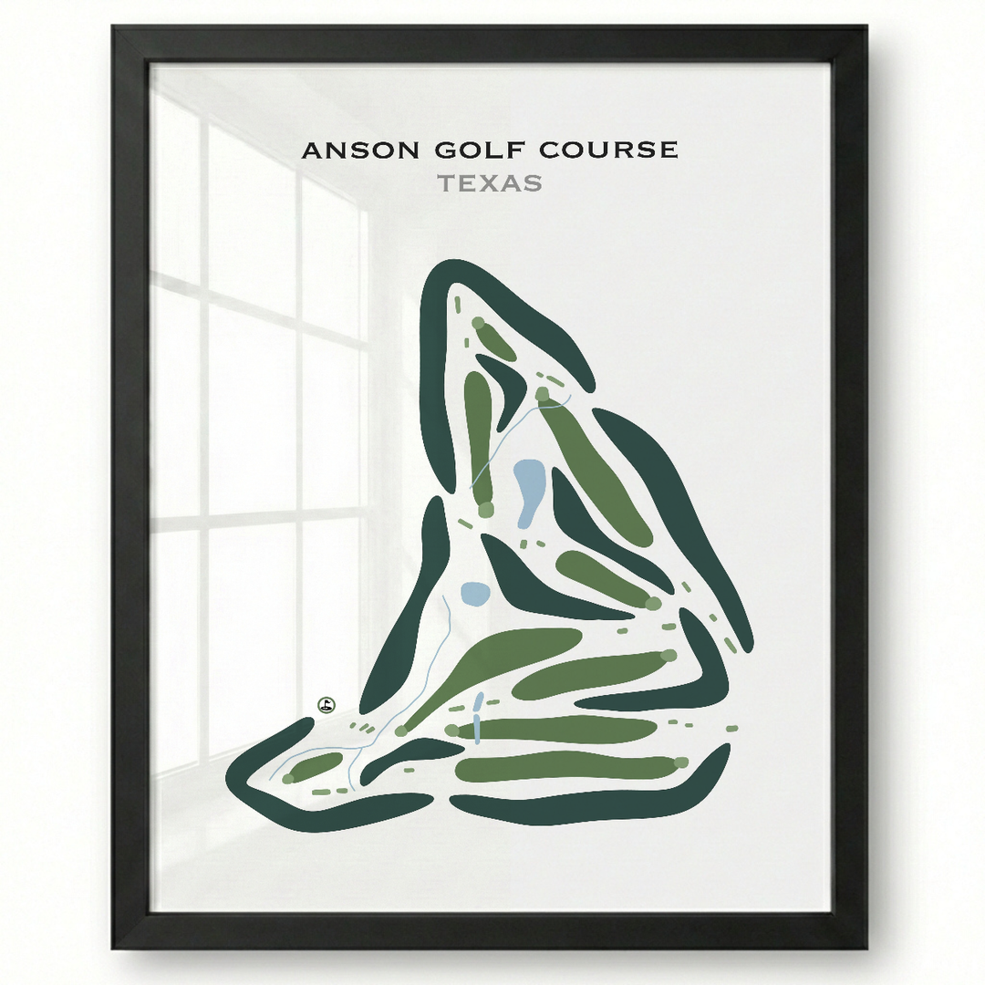 Anson Golf Course, Texas - Printed Golf Courses