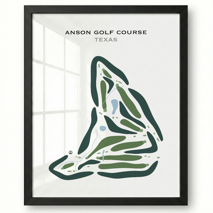 Anson Golf Course, Texas - Printed Golf Courses