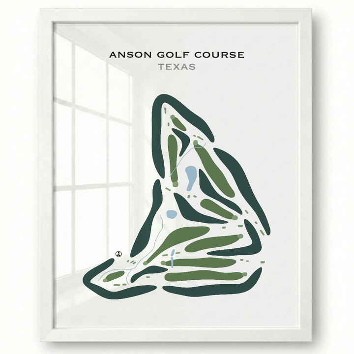 Anson Golf Course, Texas - Printed Golf Courses
