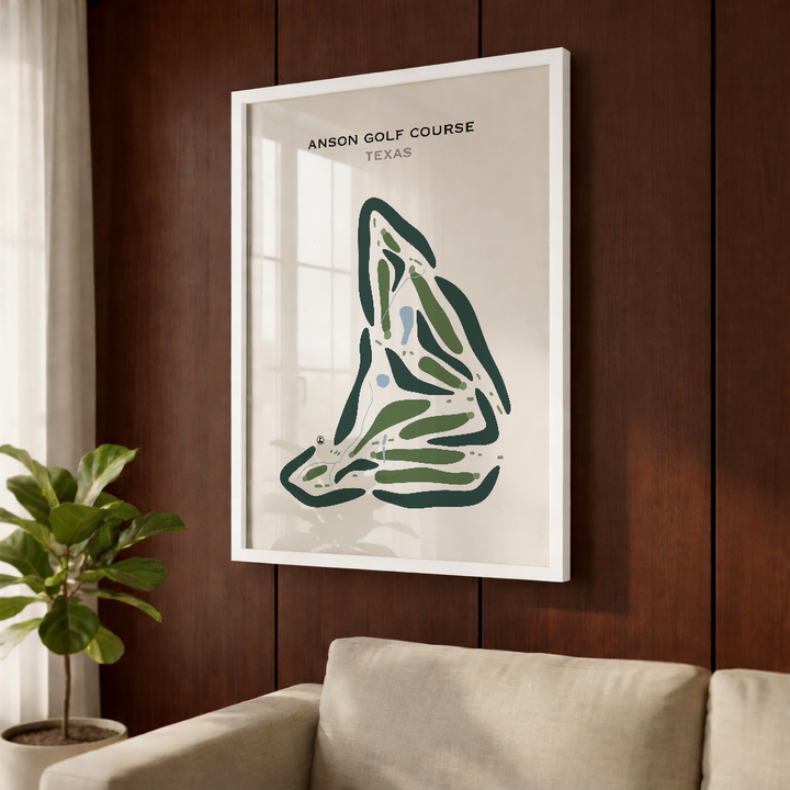 Anson Golf Course, Texas - Printed Golf Courses