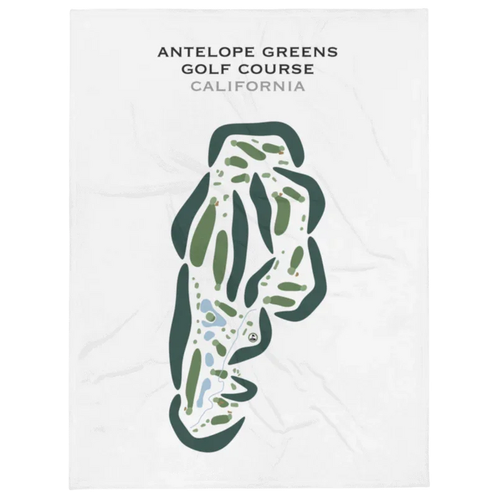 Antelope Greens Golf Course, Antelope, California - Printed Golf Courses