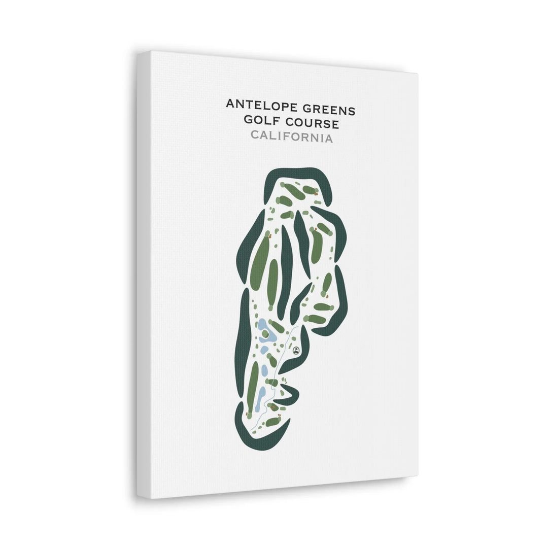 Antelope Greens Golf Course, Antelope, California - Printed Golf Courses