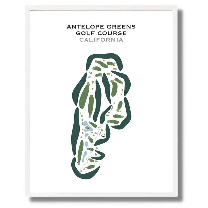 Antelope Greens Golf Course, Antelope, California - Printed Golf Courses