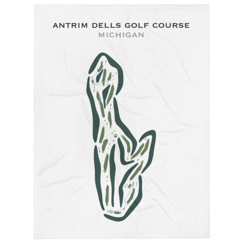 Antrim Dells Golf Course, Michigan - Printed Golf Courses