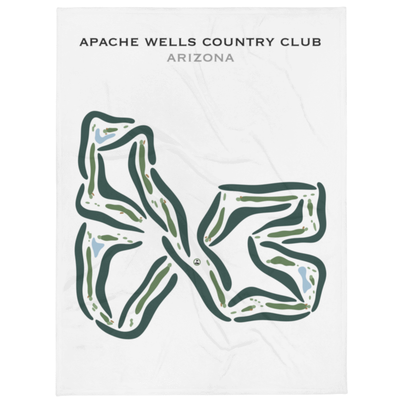 Apache Wells Country Club, Arizona - Printed Golf Courses