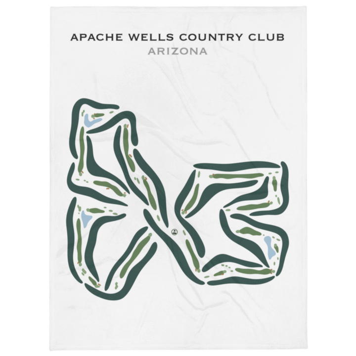 Apache Wells Country Club, Arizona - Printed Golf Courses