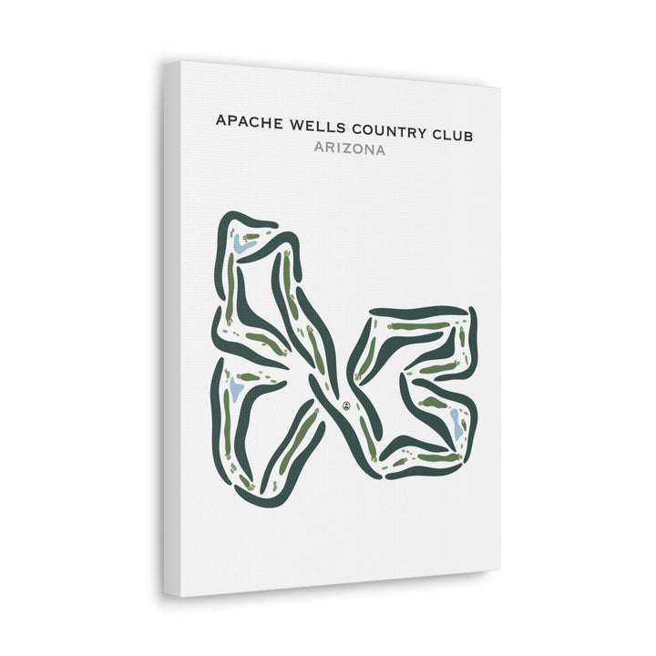 Apache Wells Country Club, Arizona - Printed Golf Courses