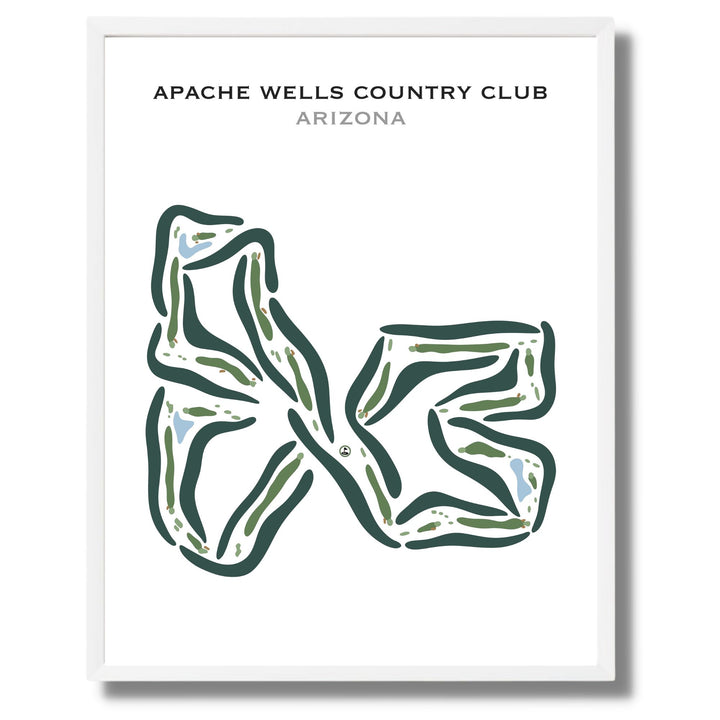 Apache Wells Country Club, Arizona - Printed Golf Courses