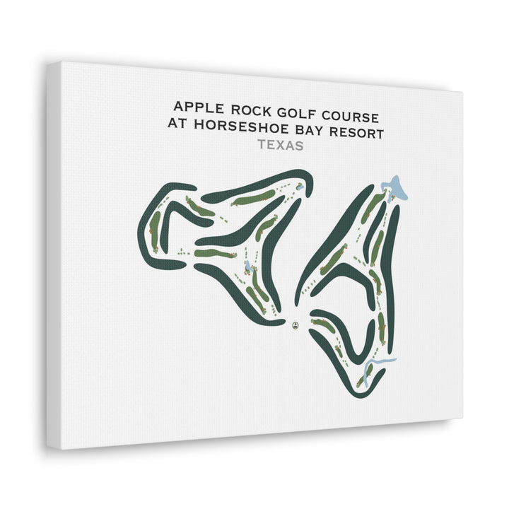 Apple Rock Golf Course, Horseshoe Bay Resort, Texas - Printed Golf Course