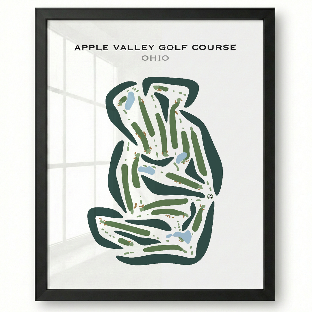 Apple Valley Golf Club, Ohio - Printed Golf Courses