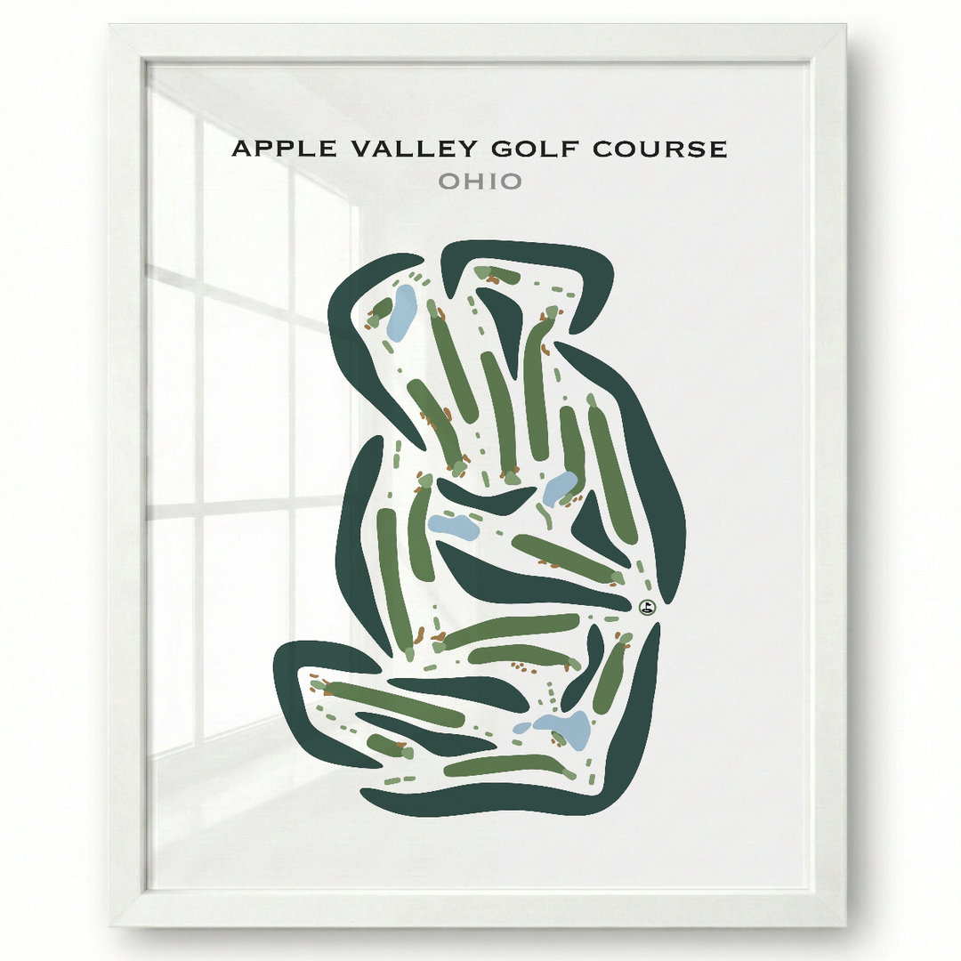 Apple Valley Golf Club, Ohio - Printed Golf Courses