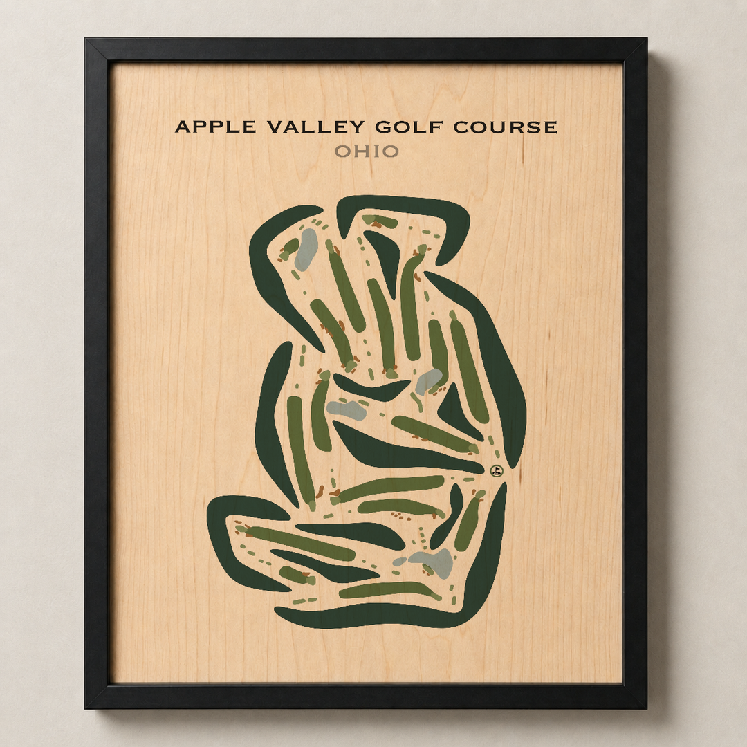 Apple Valley Golf Club, Ohio - Printed Golf Courses