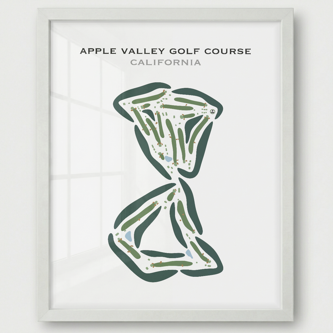Apple Valley Golf Course, California - Printed Golf Courses