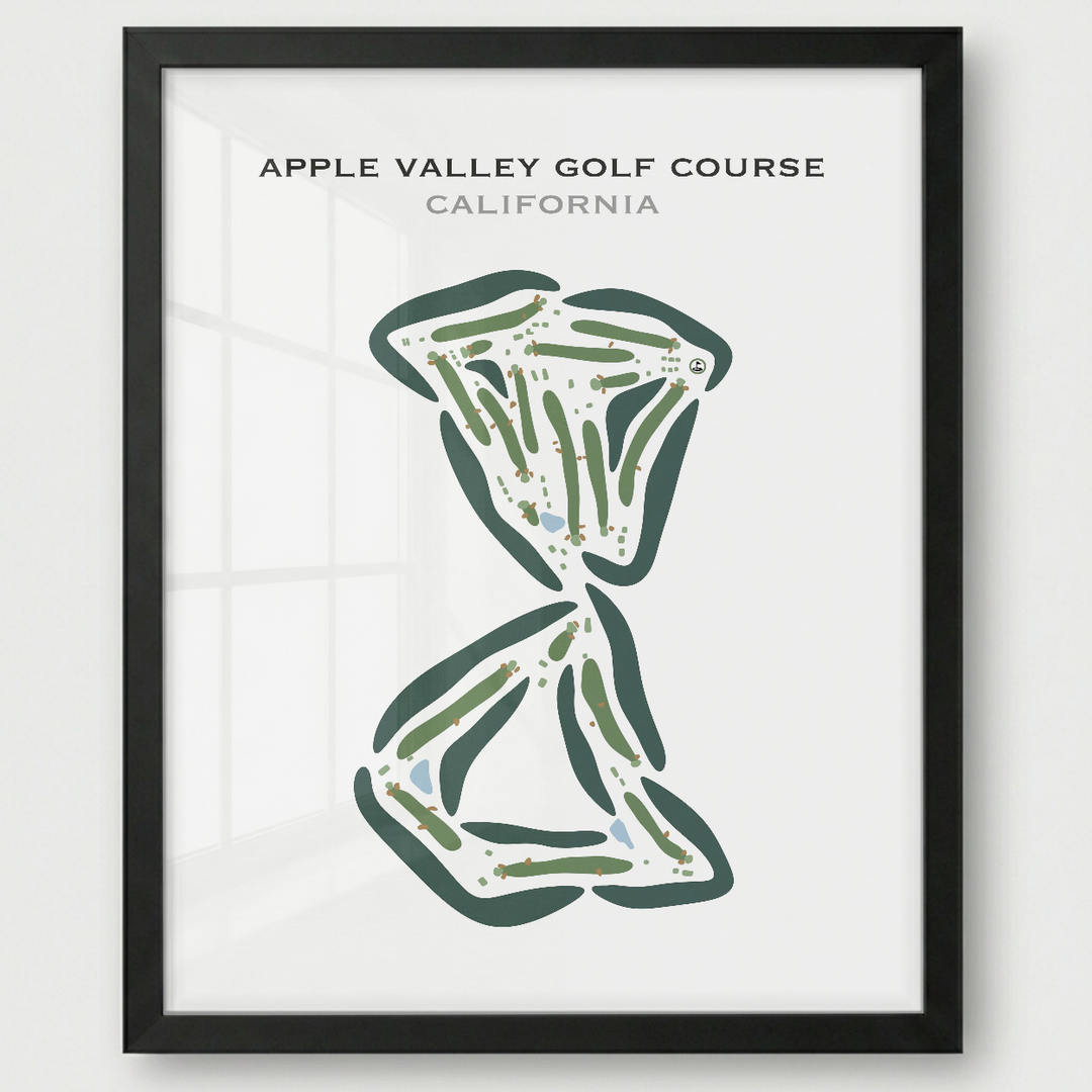Apple Valley Golf Course, California - Printed Golf Courses