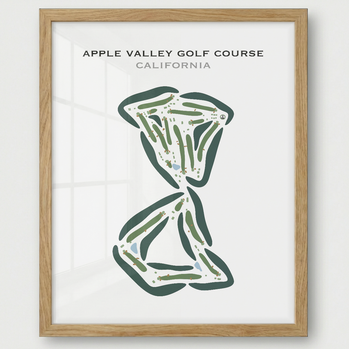 Apple Valley Golf Course, California - Printed Golf Courses