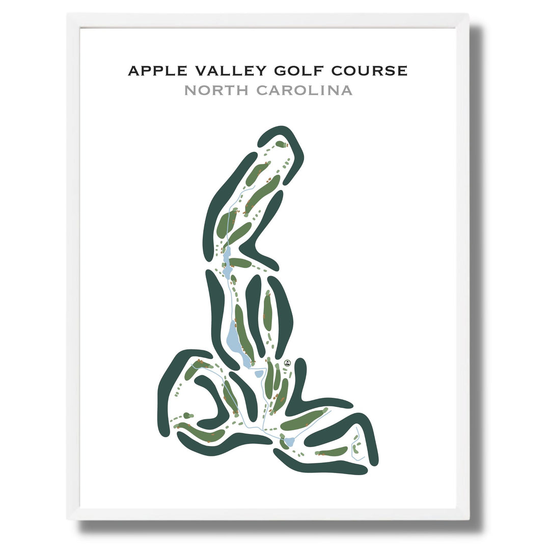 Apple Valley Golf Course, North Carolina - Printed Golf Courses