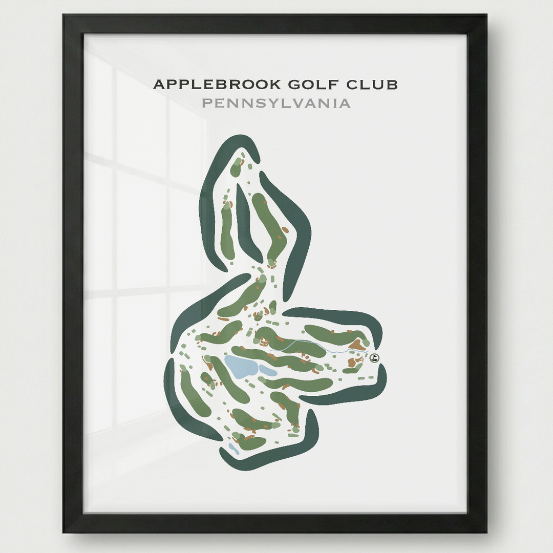 Applebrook Golf Club, Pennsylvania - Printed Golf Courses