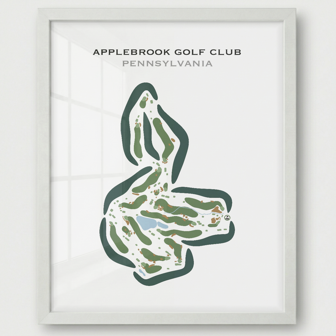 Applebrook Golf Club, Pennsylvania - Printed Golf Courses