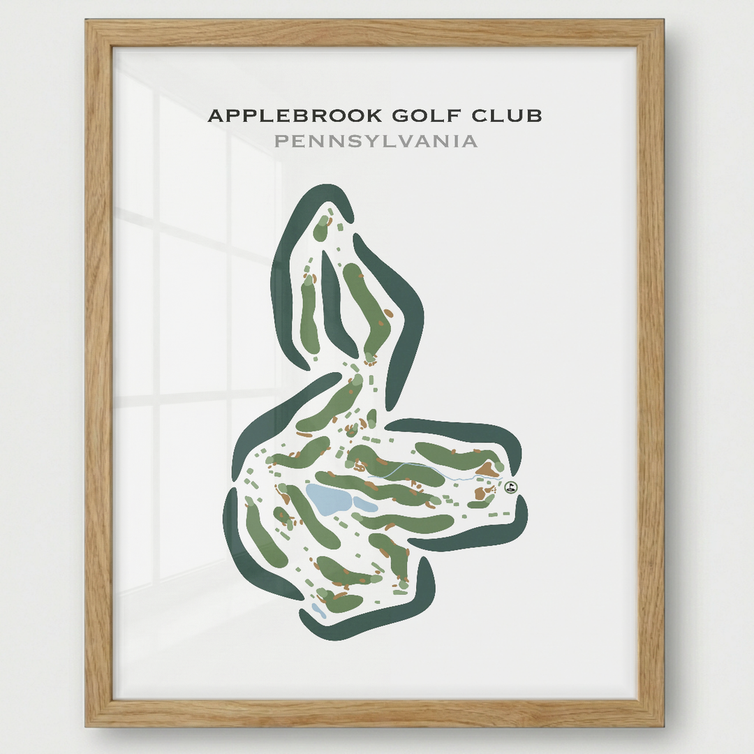 Applebrook Golf Club, Pennsylvania - Printed Golf Courses